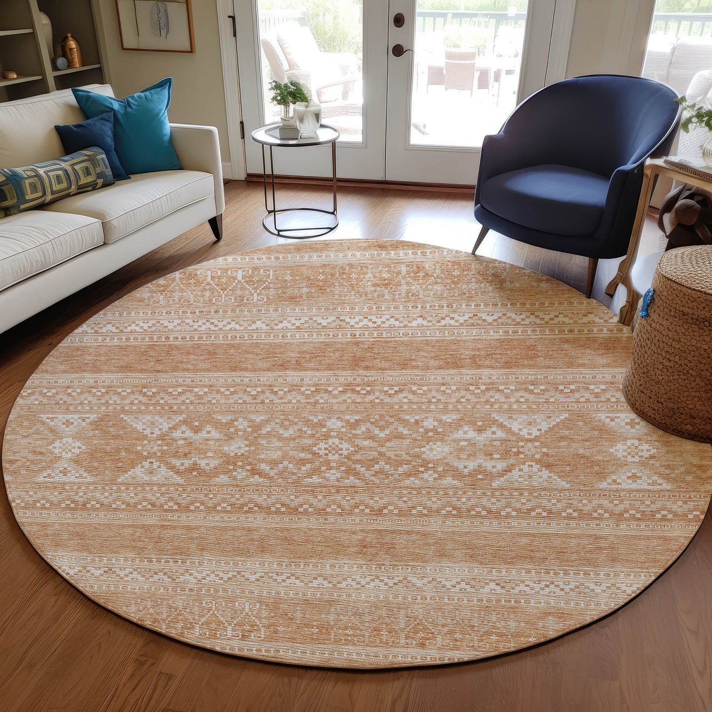 Addison Rugs Southwest Copper Washable Indoor-Outdoor Rug
