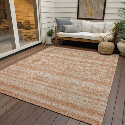 Addison Rugs Southwest Copper Washable Indoor-Outdoor Rug