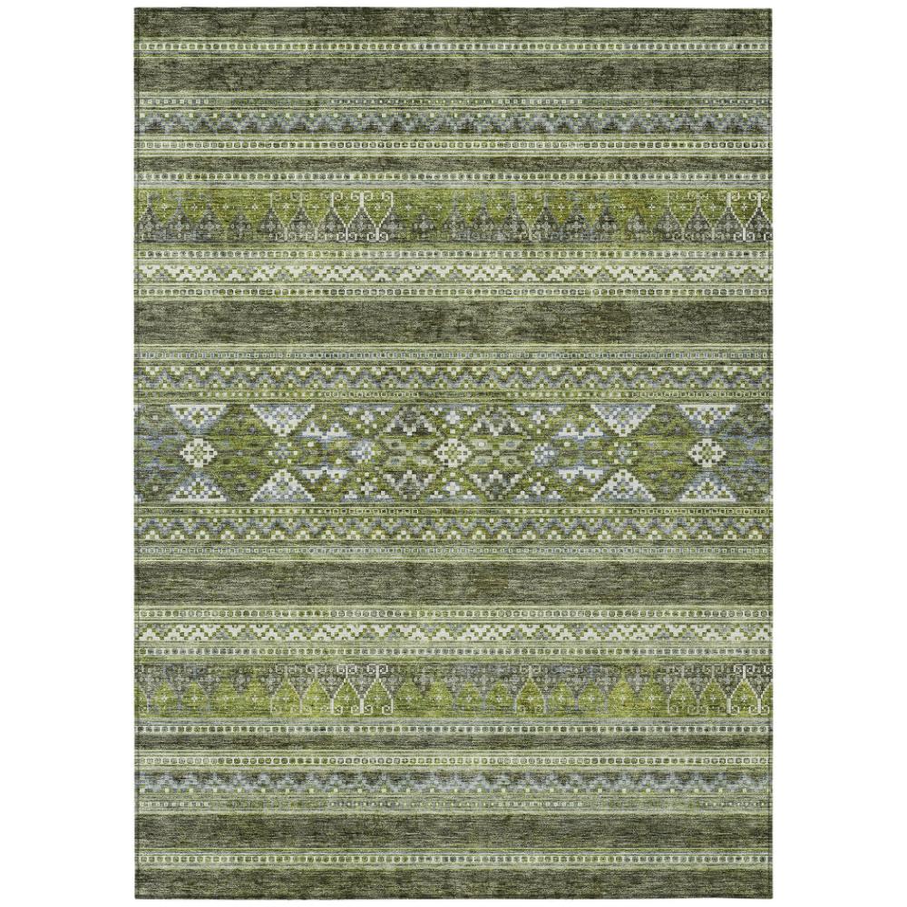 Addison Rugs Southwest Green Washable Indoor-Outdoor Rug