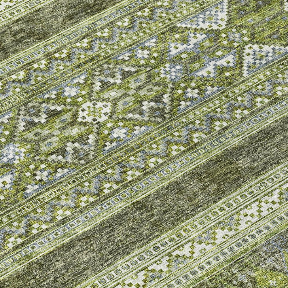 Addison Rugs Southwest Green Washable Indoor-Outdoor Rug