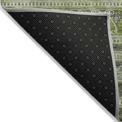 Addison Rugs Southwest Green Washable Indoor-Outdoor Rug
