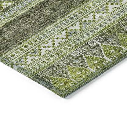 Addison Rugs Southwest Green Washable Indoor-Outdoor Rug