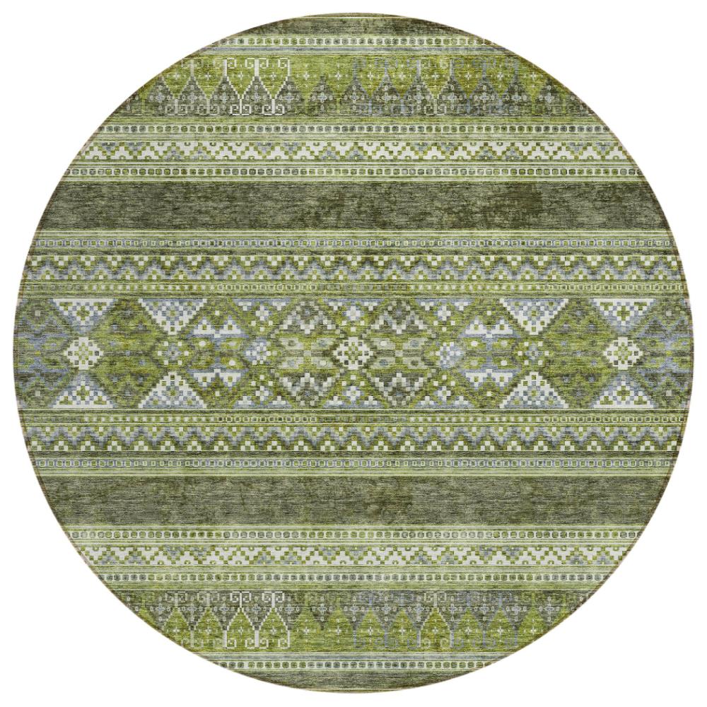 Addison Rugs Southwest Green Washable Indoor-Outdoor Rug