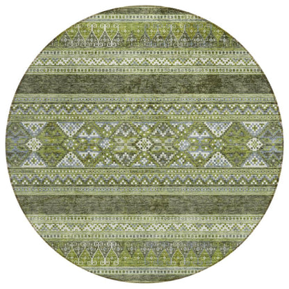 Addison Rugs Southwest Green Washable Indoor-Outdoor Rug
