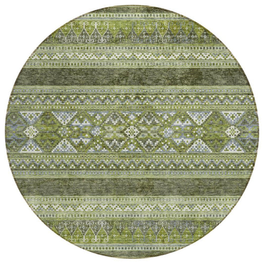 Addison Rugs Southwest Green Washable Indoor-Outdoor Rug
