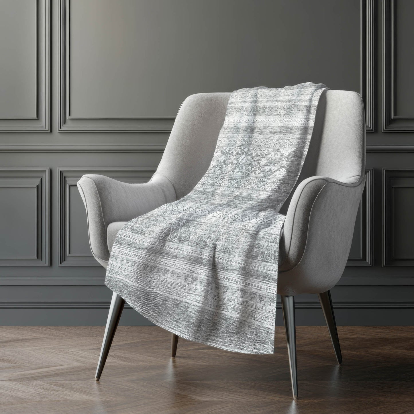 Addison Rugs Southwest Grey Washable Indoor-Outdoor Rug