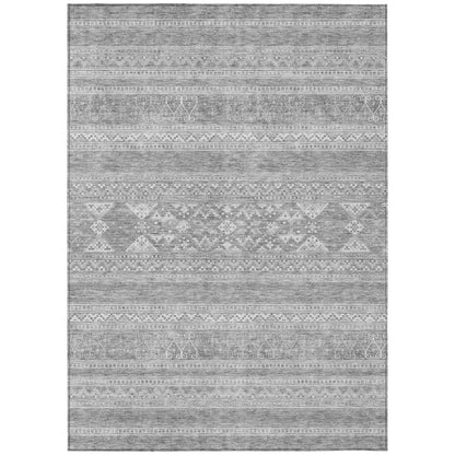 Addison Rugs Southwest Grey Washable Indoor-Outdoor Rug