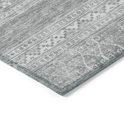 Addison Rugs Southwest Grey Washable Indoor-Outdoor Rug