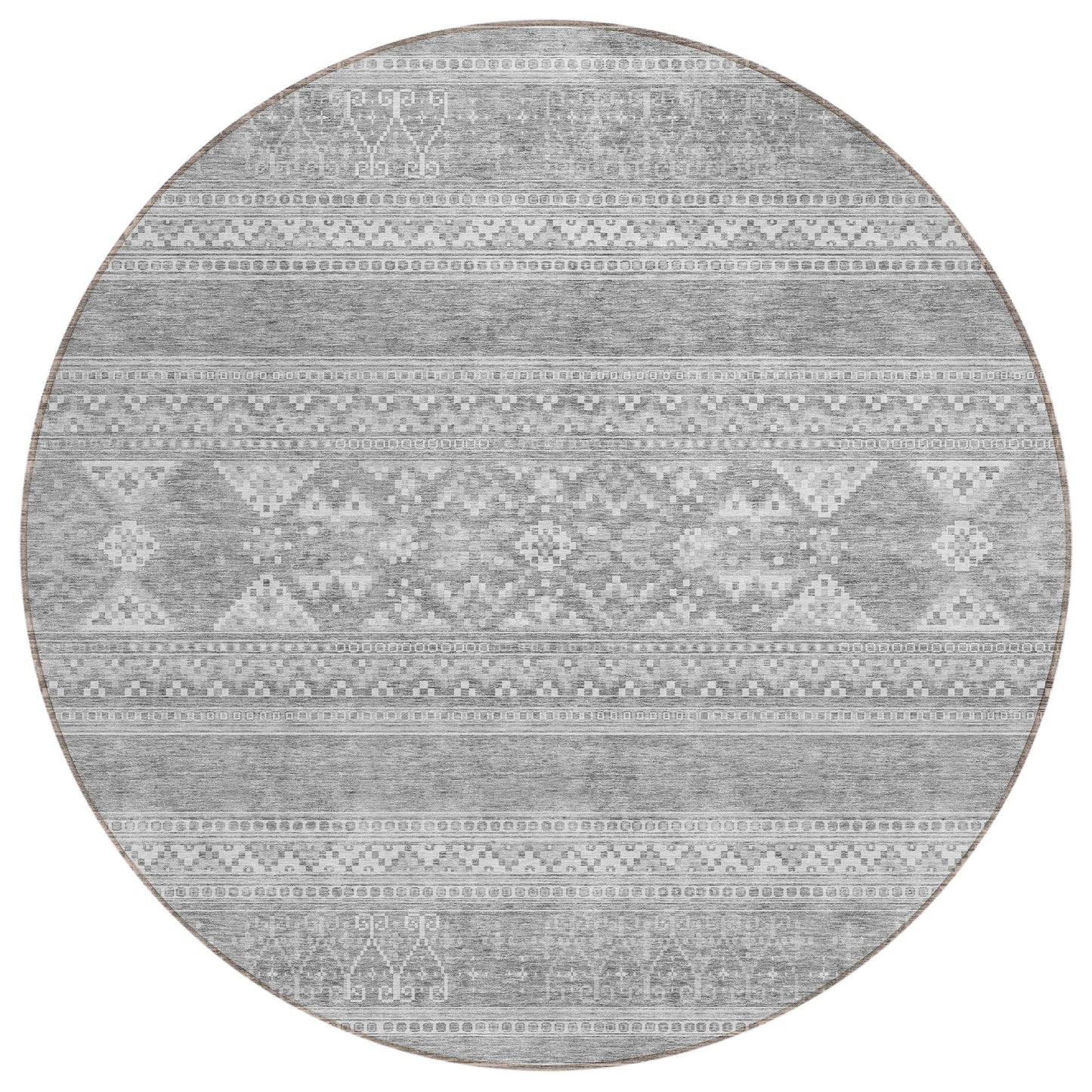 Addison Rugs Southwest Grey Washable Indoor-Outdoor Rug