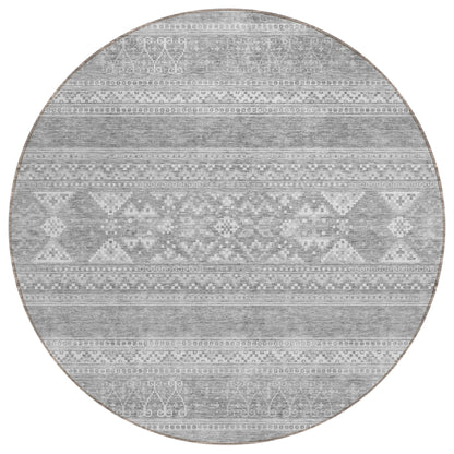 Addison Rugs Southwest Grey Washable Indoor-Outdoor Rug