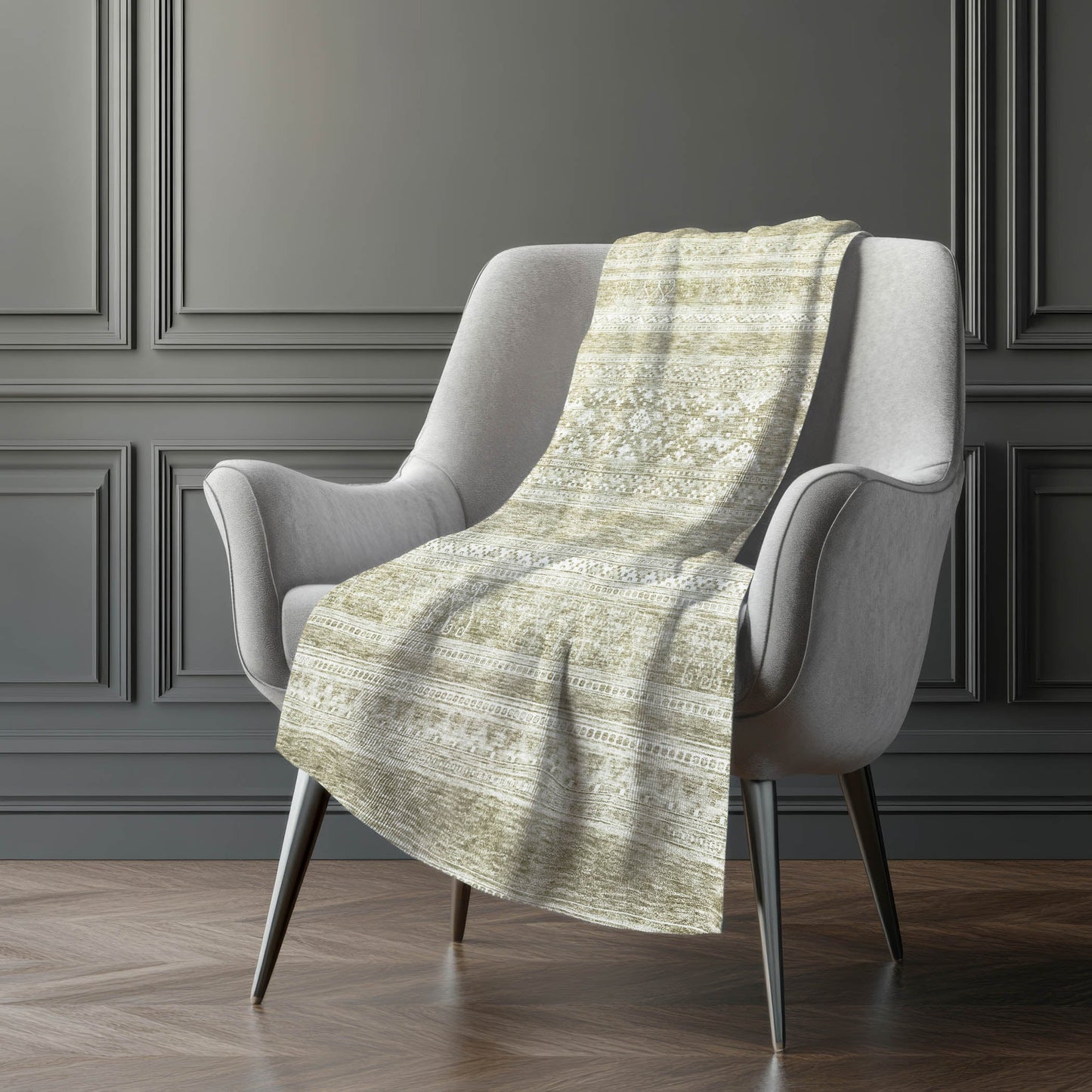 Addison Rugs Southwest Khaki Washable Indoor-Outdoor Rug