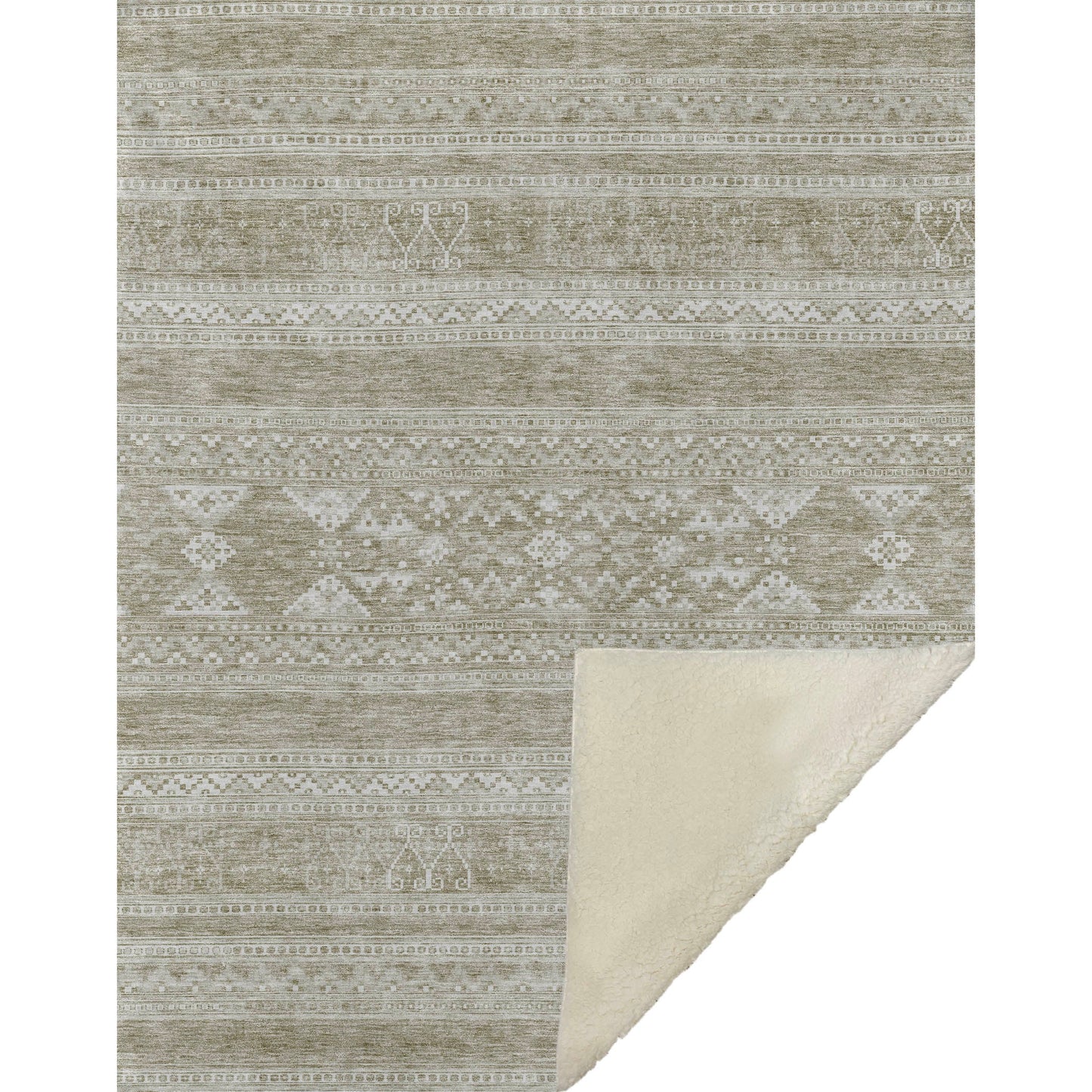 Addison Rugs Southwest Khaki Washable Indoor-Outdoor Rug
