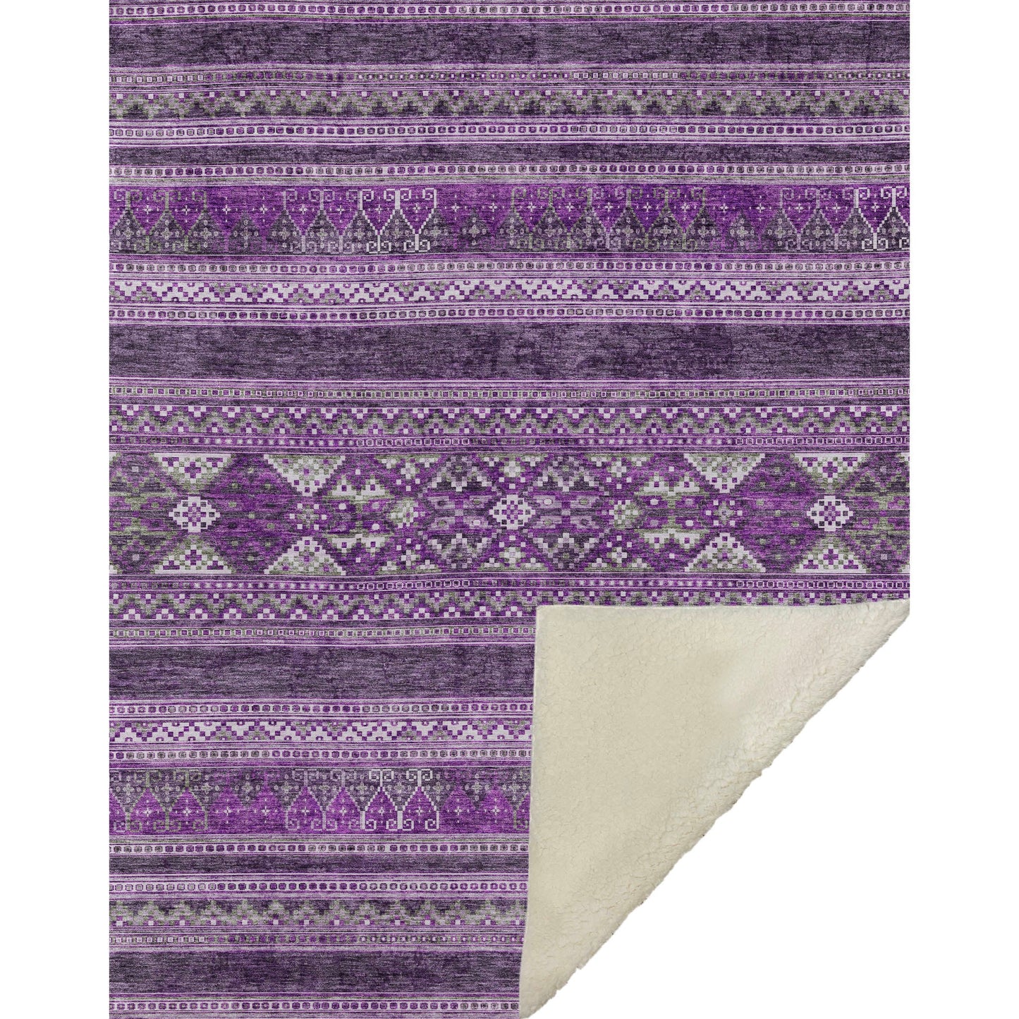 Addison Rugs Southwest Purple Washable Indoor-Outdoor Rug