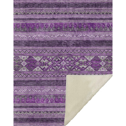 Addison Rugs Southwest Purple Washable Indoor-Outdoor Rug