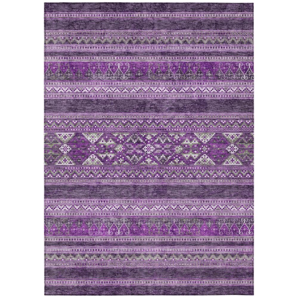 Addison Rugs Southwest Purple Washable Indoor-Outdoor Rug