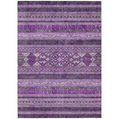 Addison Rugs Southwest Purple Washable Indoor-Outdoor Rug