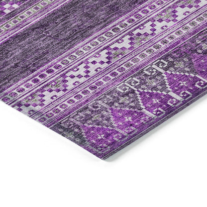 Addison Rugs Southwest Purple Washable Indoor-Outdoor Rug