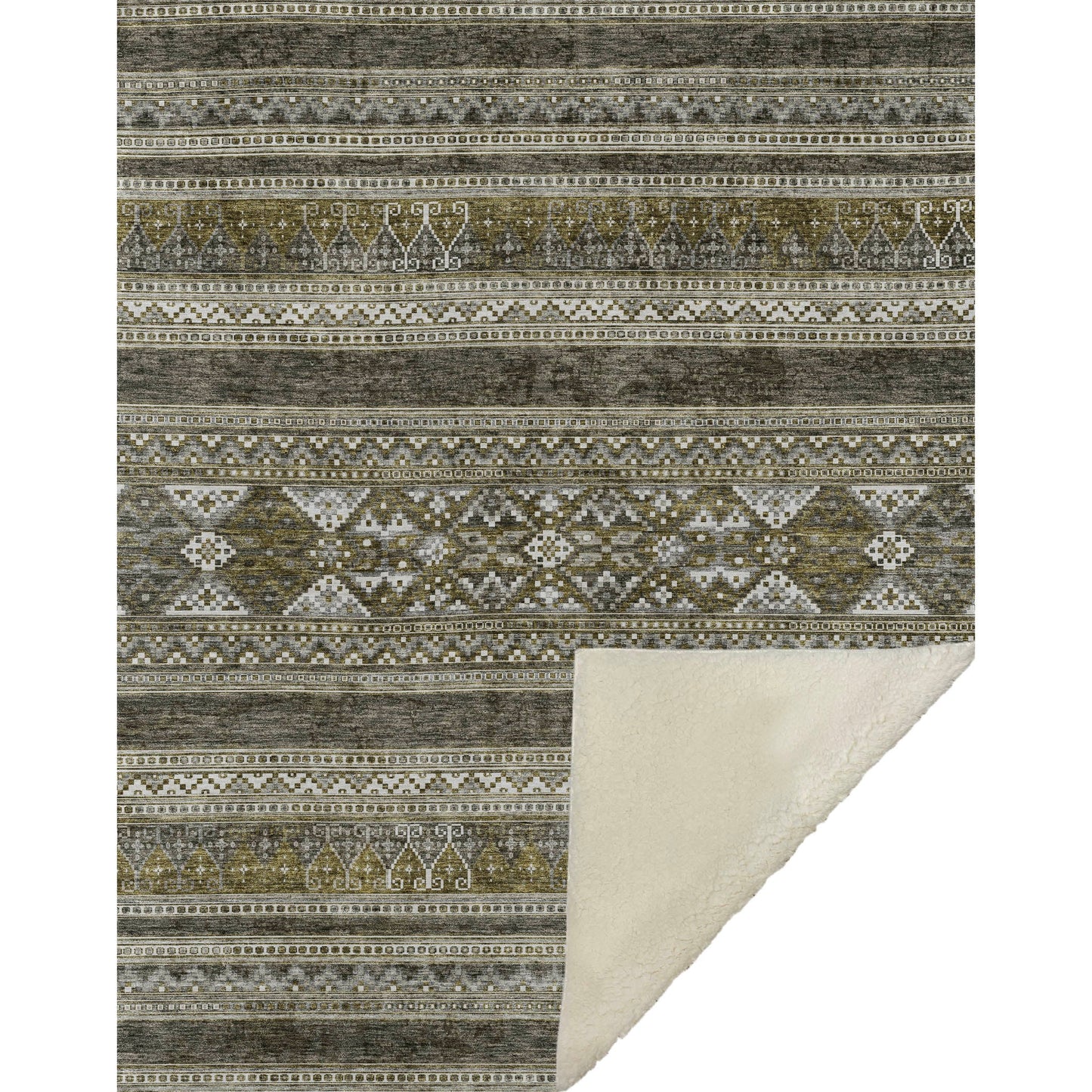 Addison Rugs Southwest Taupe Washable Indoor-Outdoor Rug