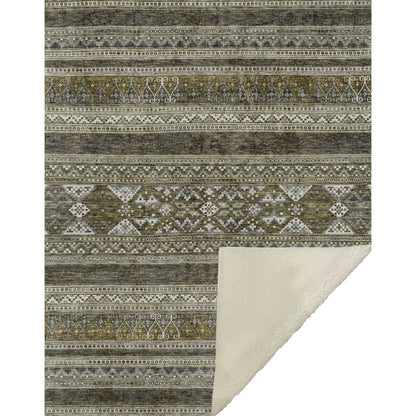 Addison Rugs Southwest Taupe Washable Indoor-Outdoor Rug