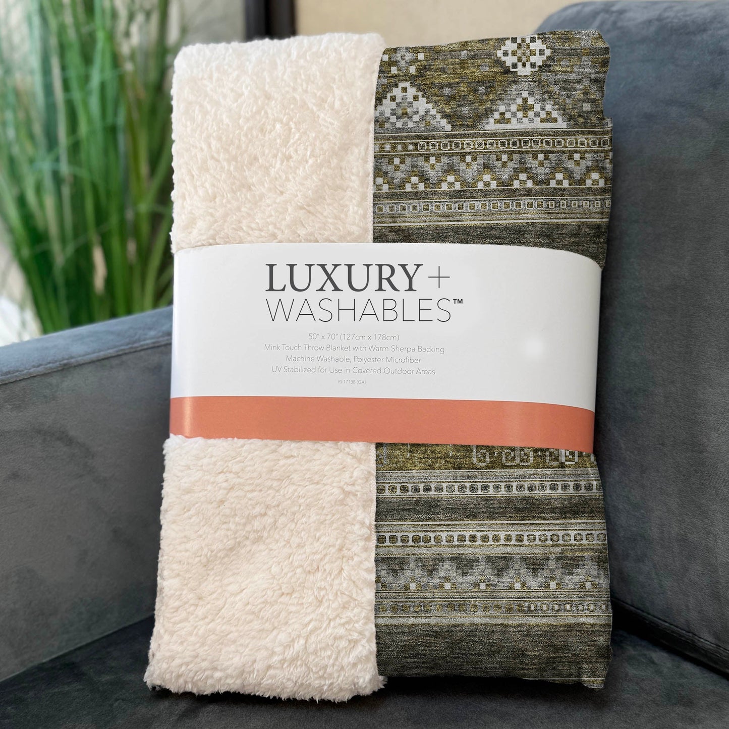 Addison Rugs Southwest Taupe Washable Indoor-Outdoor Rug