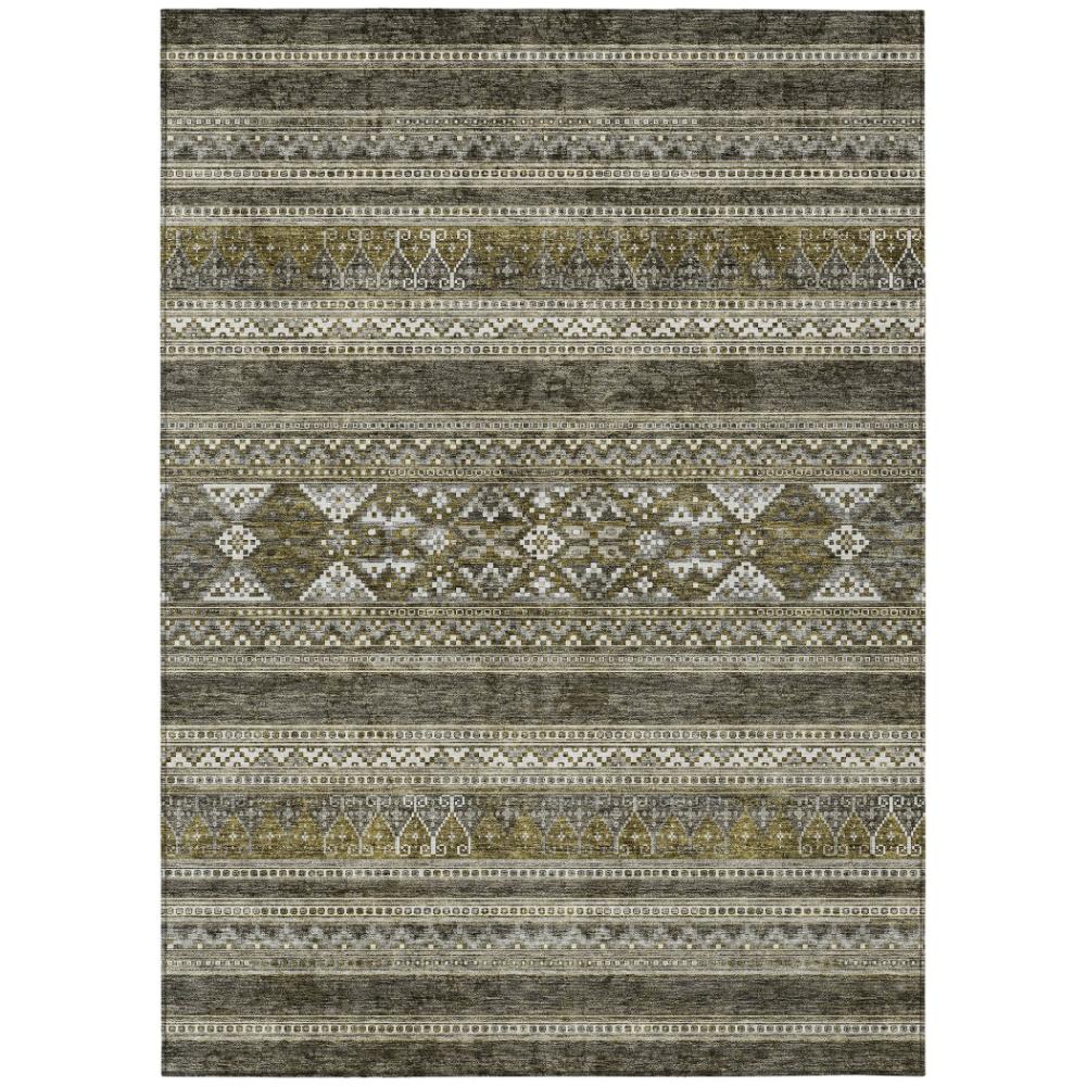 Addison Rugs Southwest Taupe Washable Indoor-Outdoor Rug