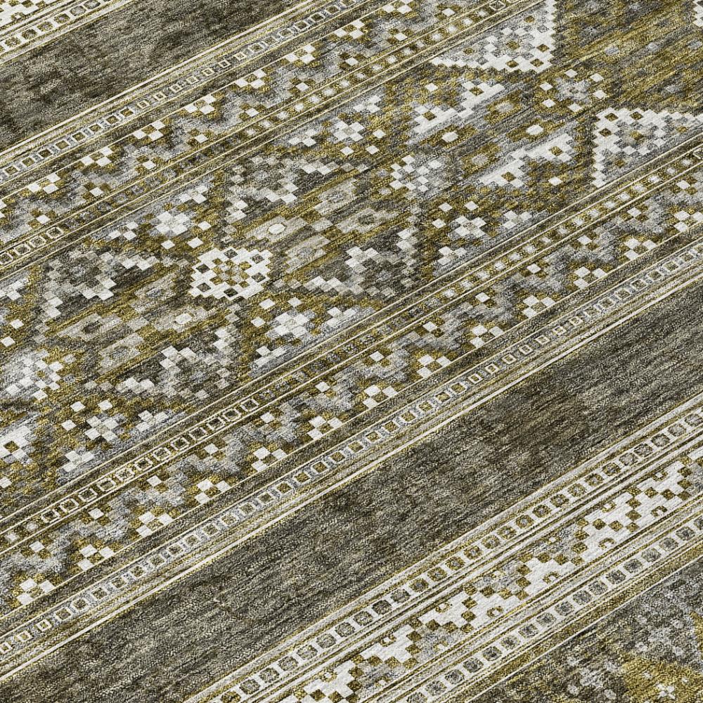 Addison Rugs Southwest Taupe Washable Indoor-Outdoor Rug