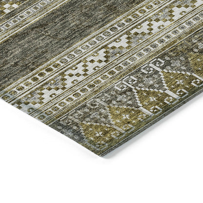 Addison Rugs Southwest Taupe Washable Indoor-Outdoor Rug