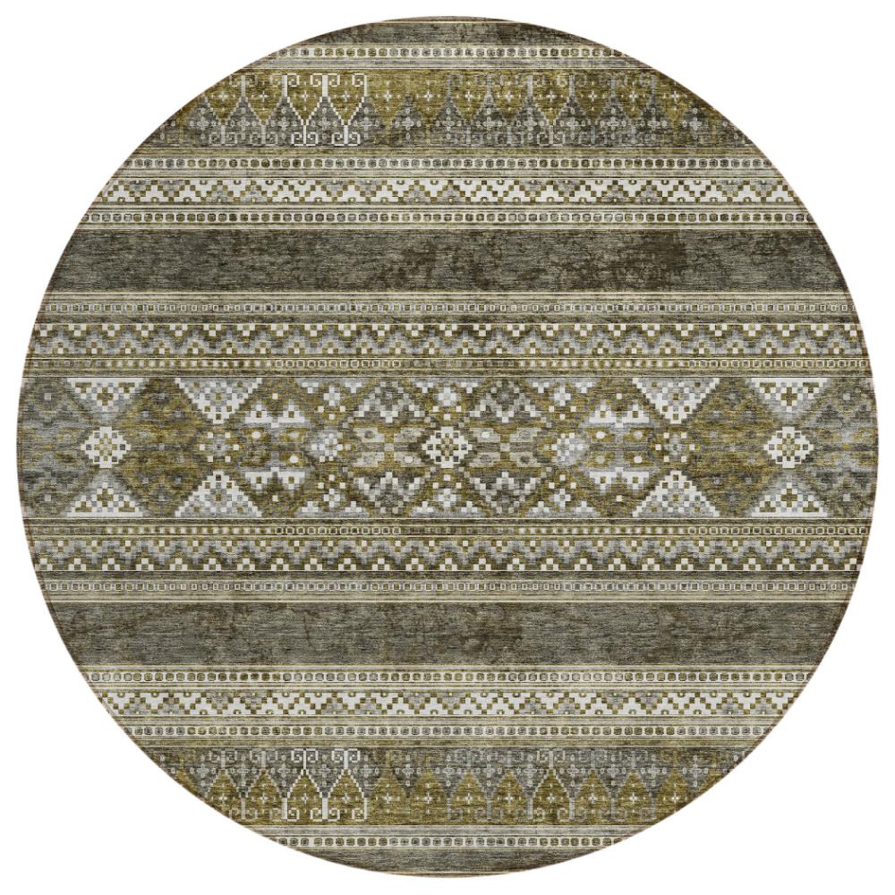 Addison Rugs Southwest Taupe Washable Indoor-Outdoor Rug