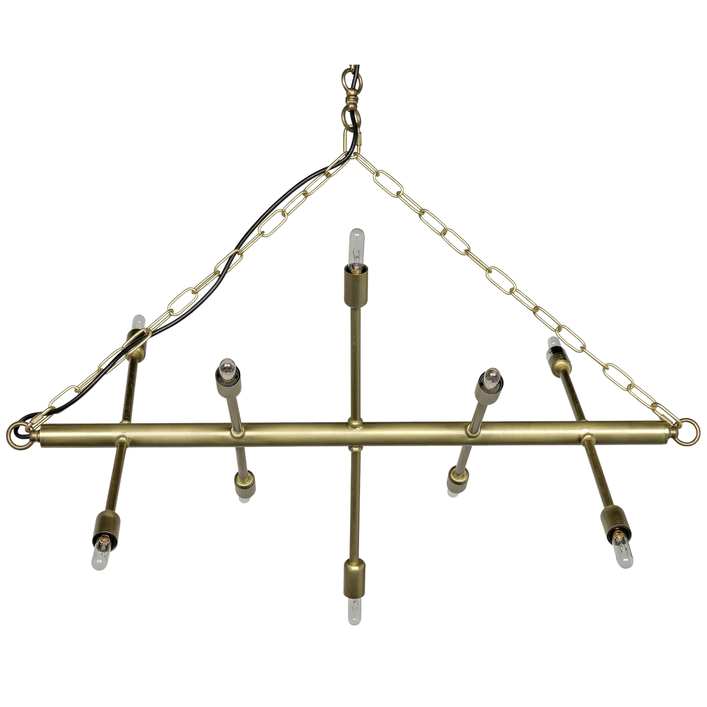 Sperato Metal Chandelier With Antique Brass-Chandeliers-Noir-Sideboards and Things