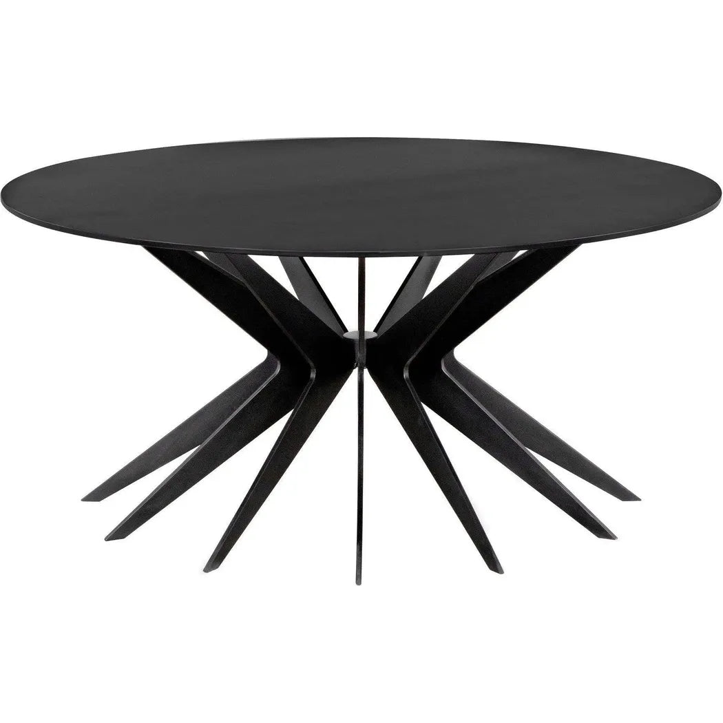 Spider Coffee Table, Black Metal