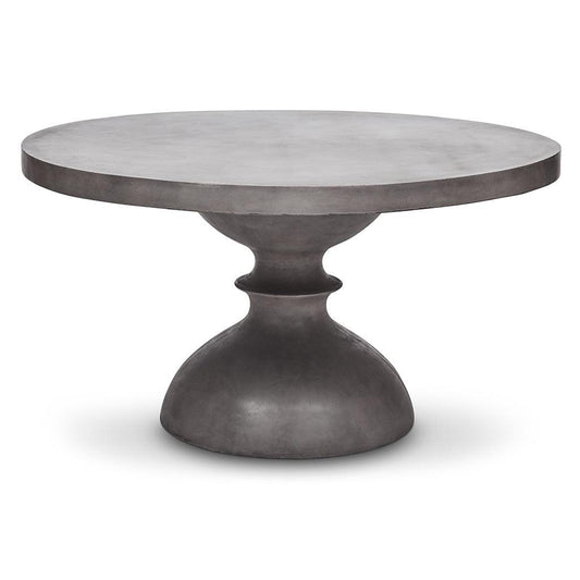 59" Spindle Fiber Reinforced Concrete Round Dining Table