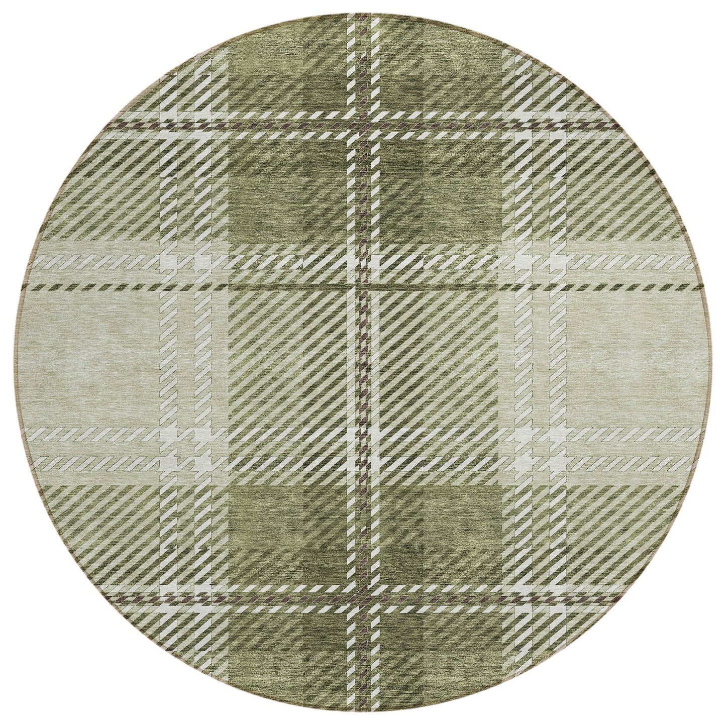 Spiral Whispers Aloe Washable Indoor-Outdoor Rug