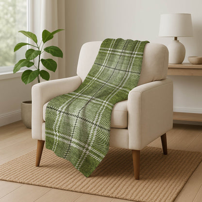 Spiral Whispers Green Washable Indoor-Outdoor Rug