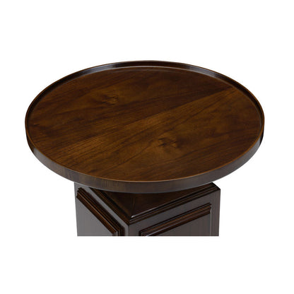 Wildwood Spot On Dark Brown Wooden Round Side Table