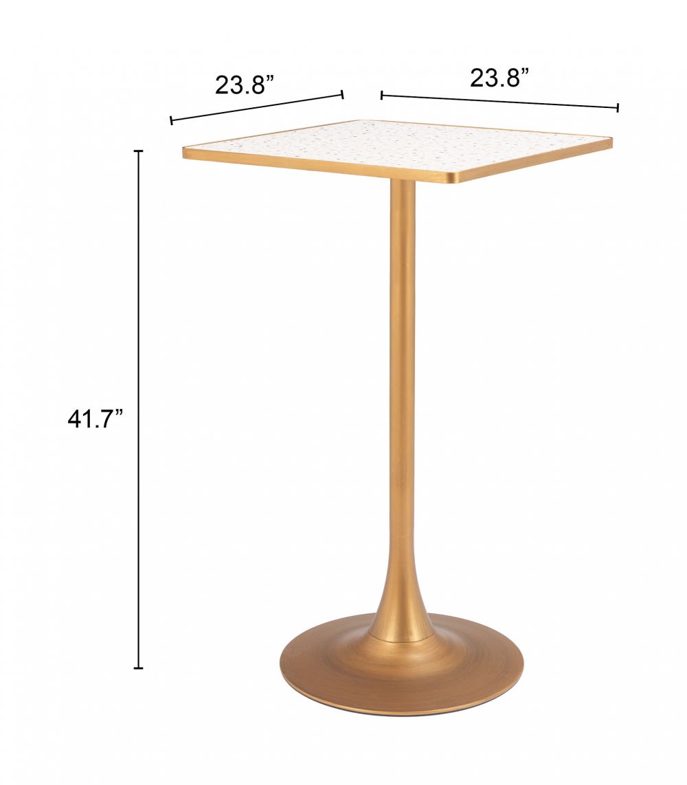 Zuo Modern Spot Wood Top Square Bar Table