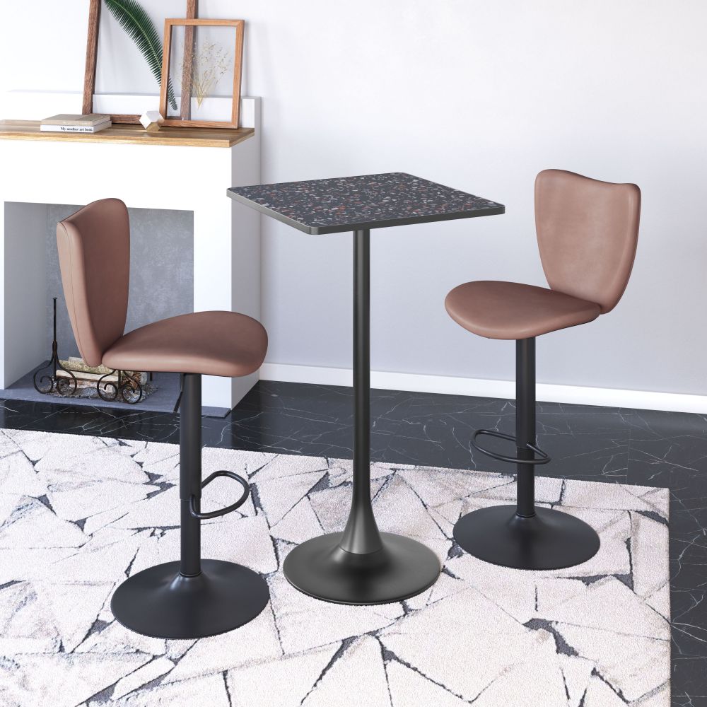Zuo Modern Spot Wood Top Square Bar Table