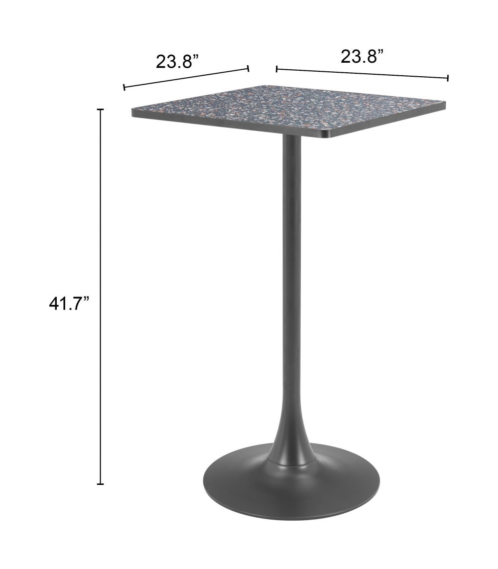 Zuo Modern Spot Wood Top Square Bar Table