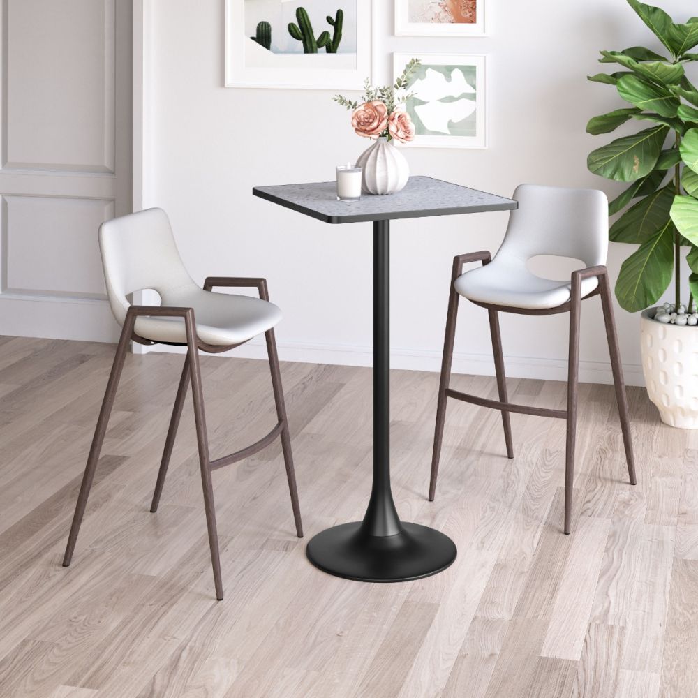 Zuo Modern Spot Wood Top Square Bar Table