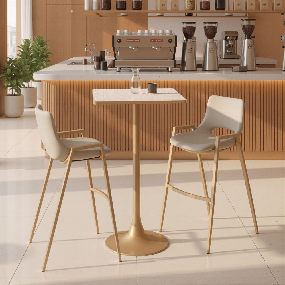 Zuo Modern Spot Wood Top Square Bar Table