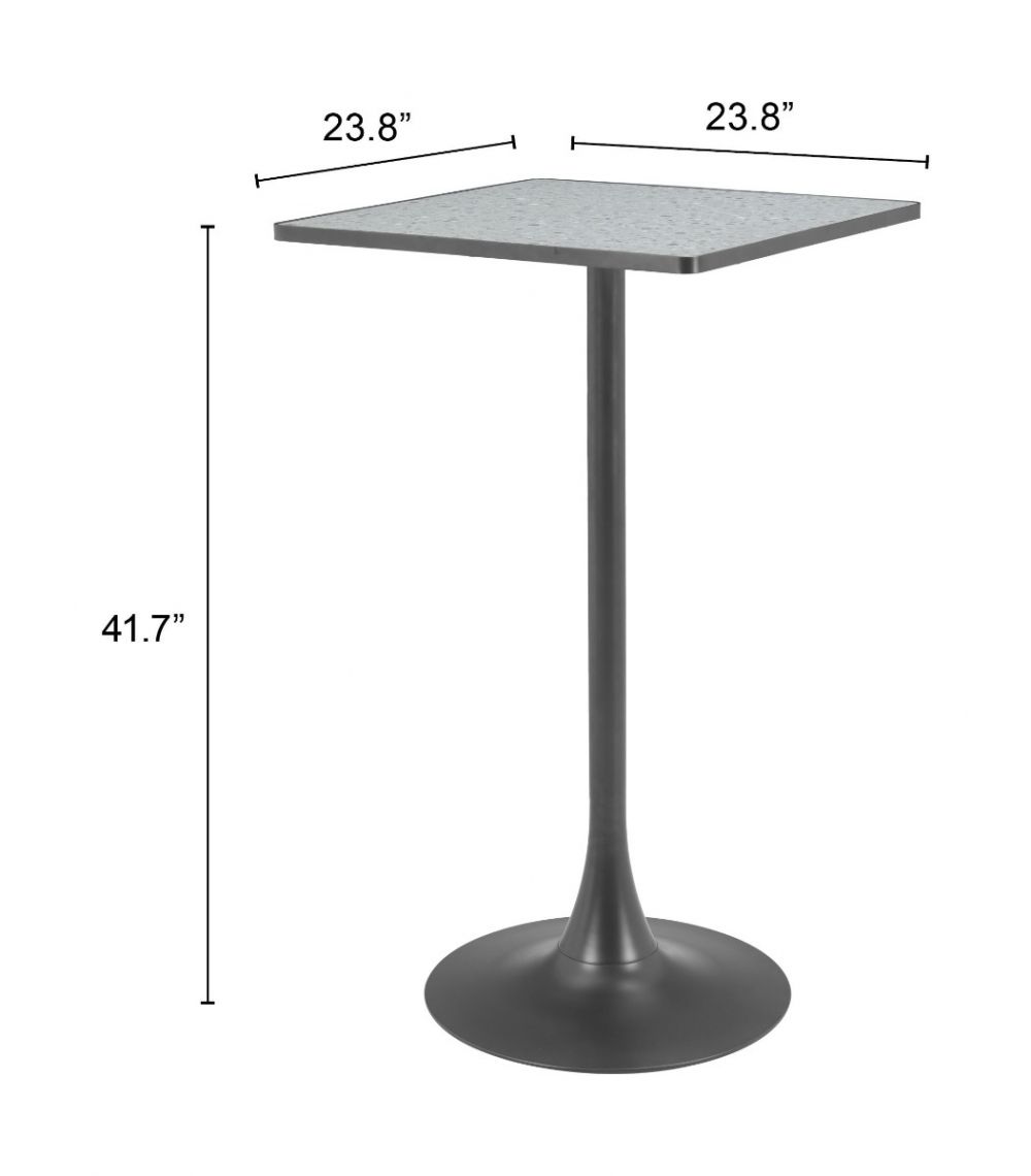 Zuo Modern Spot Wood Top Square Bar Table