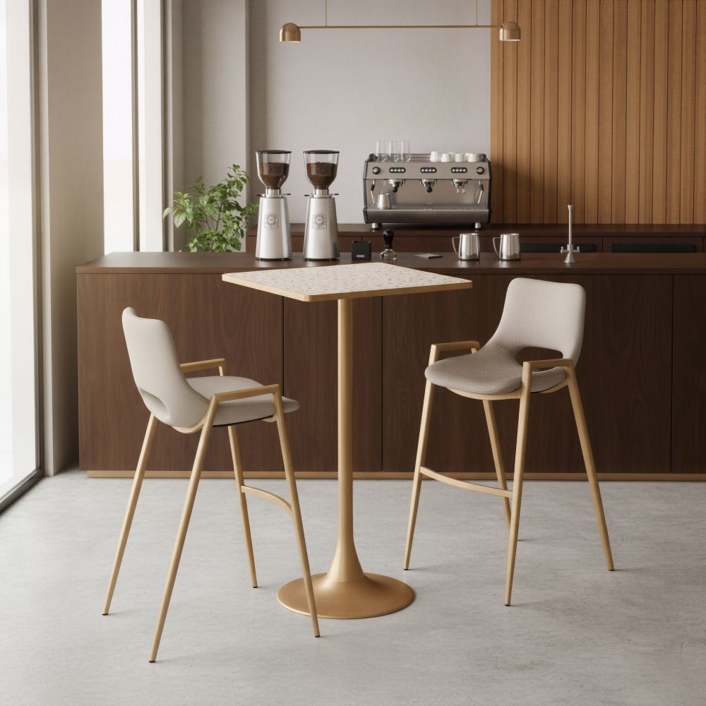 Zuo Modern Spot Wood Top Square Bar Table