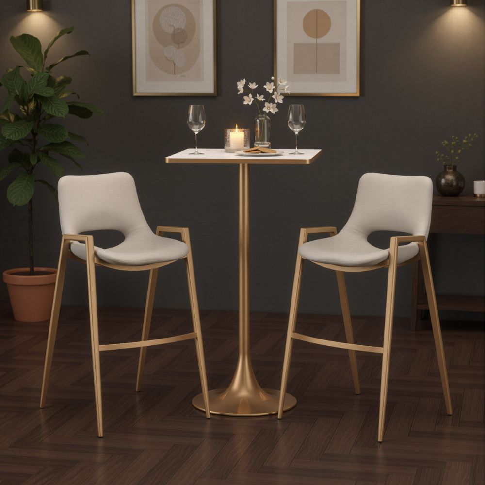 Zuo Modern Spot Wood Top Square Bar Table