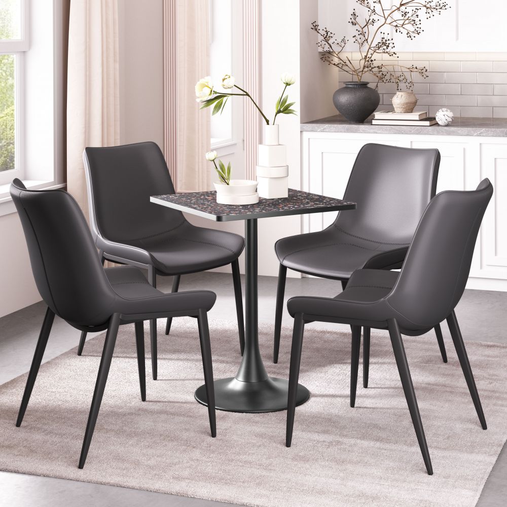 Zuo Modern Spot Wood Top Square Bistro Table
