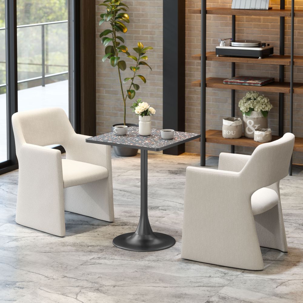 Zuo Modern Spot Wood Top Square Bistro Table