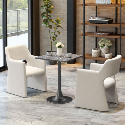 Zuo Modern Spot Wood Top Square Bistro Table