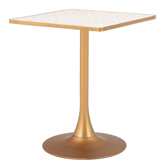 Zuo Modern Spot Wood Top Square Bistro Table