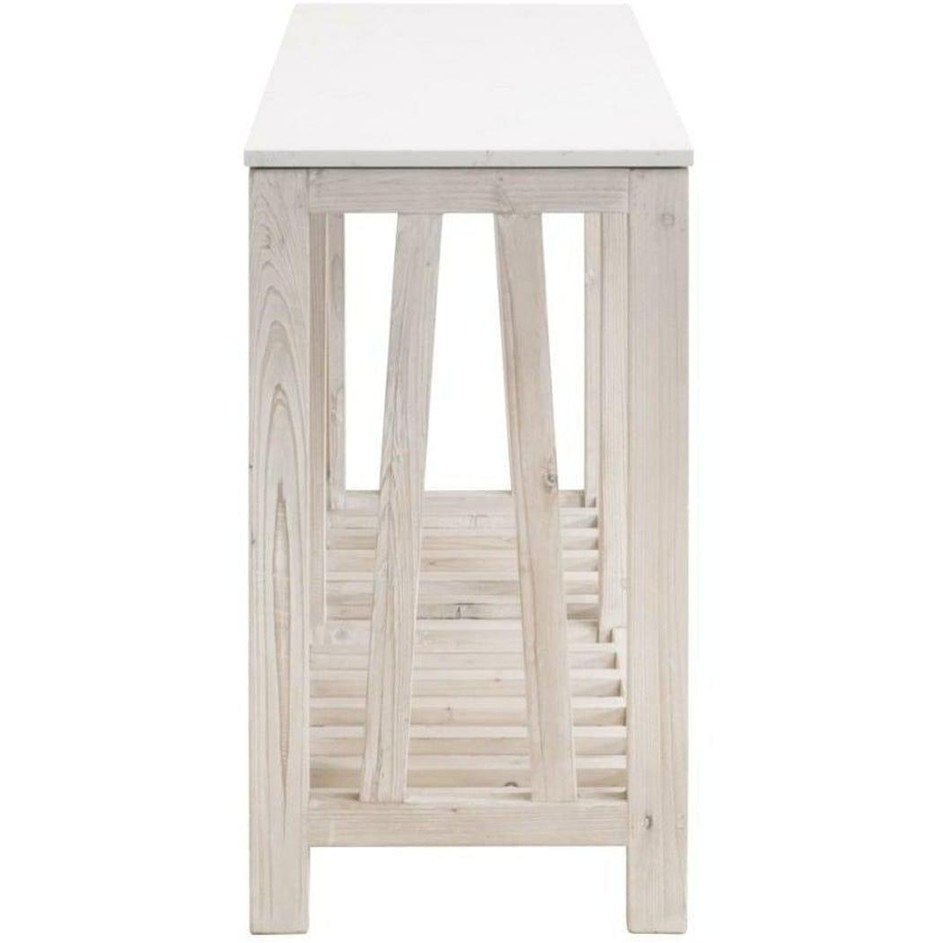 Spruce Console Table White Wash Pine White Quartz Console Tables Sideboards and Things By Essentials For Living