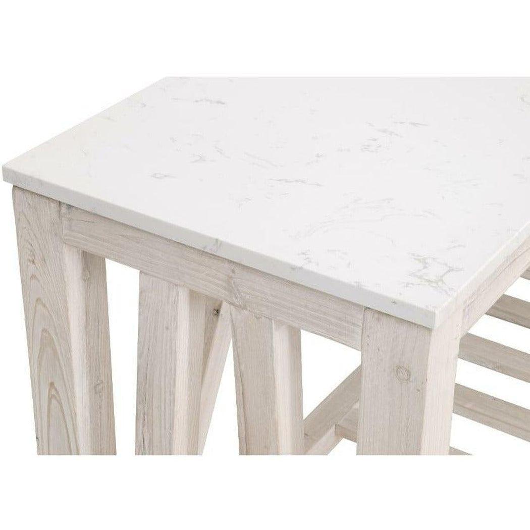 Spruce Console Table White Wash Pine White Quartz Console Tables Sideboards and Things By Essentials For Living