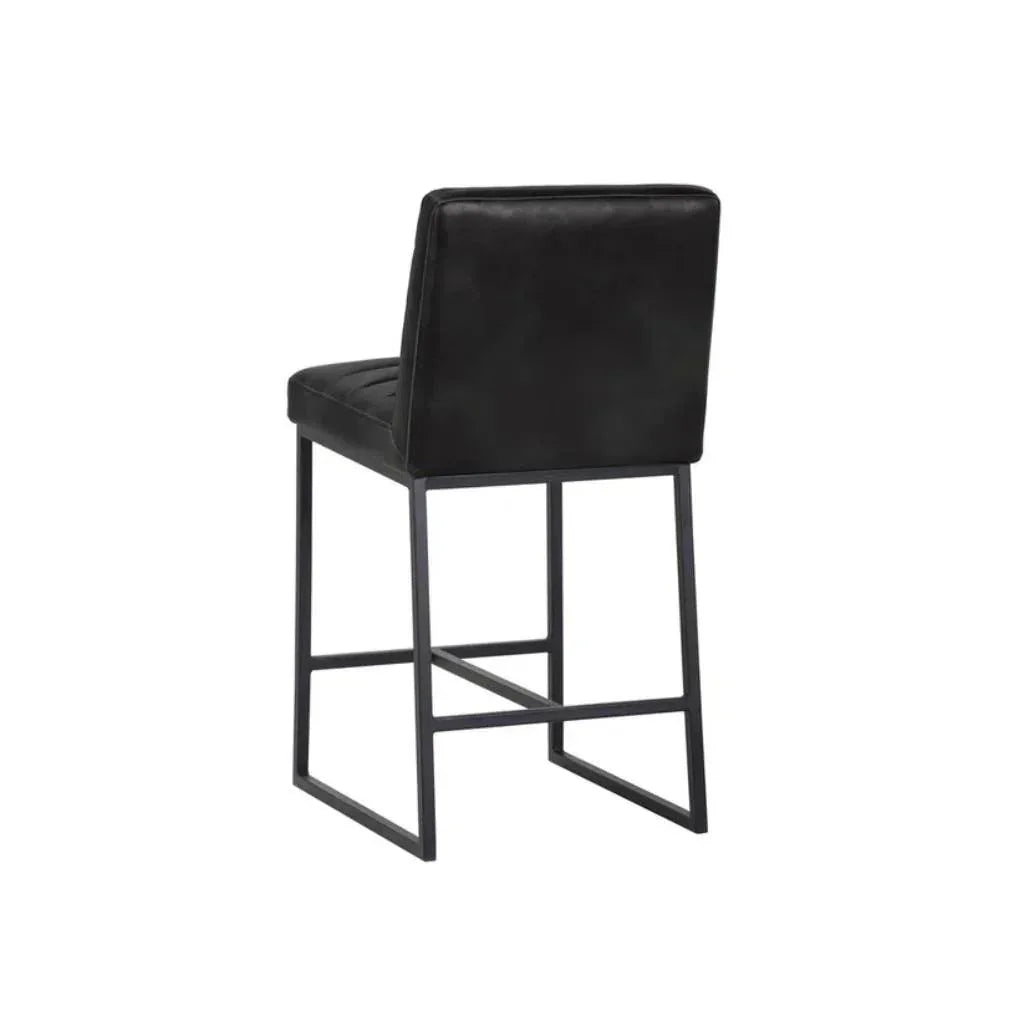 SUNPAN Spyros Leather Counter Stool
