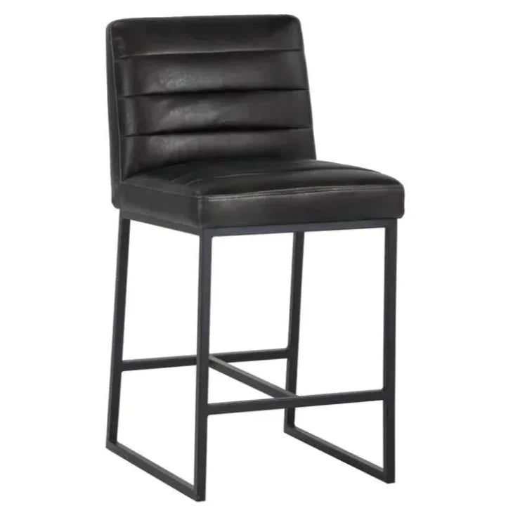SUNPAN Spyros Leather Counter Stool